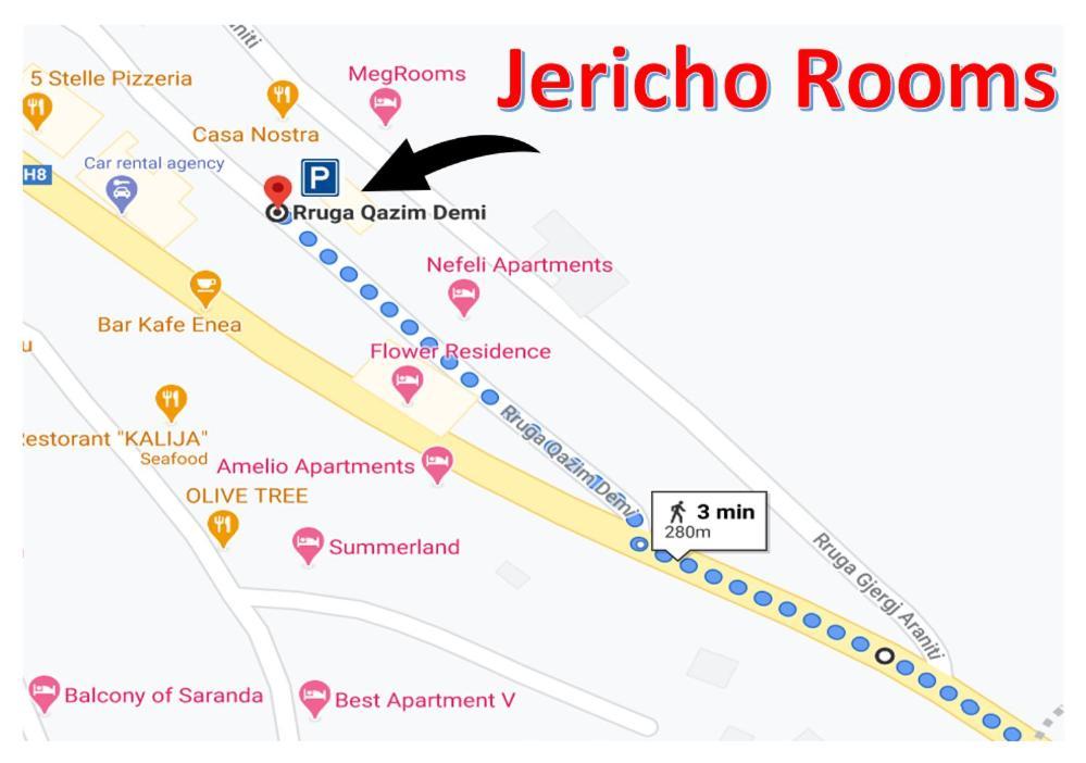 Jericho Rooms Sarandë Exteriör bild